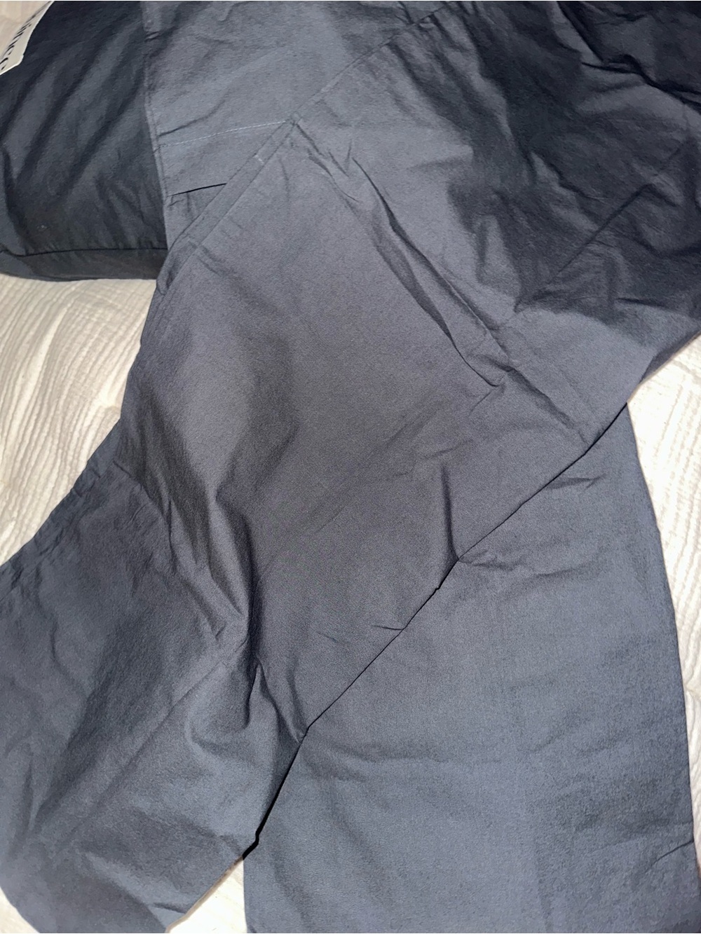 QUINCE 100% Organic Cotton Duvet Cover w/Shams Charcoal Gray King/CalKing - NWOT - Picture 3 of 6
